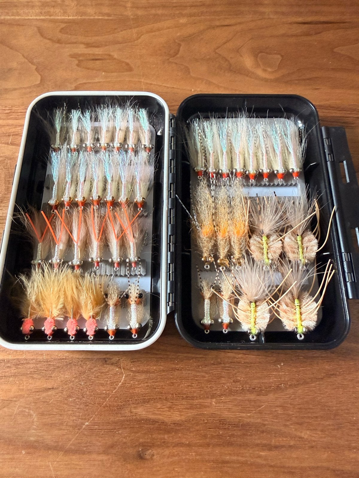 Bonefish en permitvliegen in waterdichte box, Ophalen of Verzenden, Nieuw, Overige typen