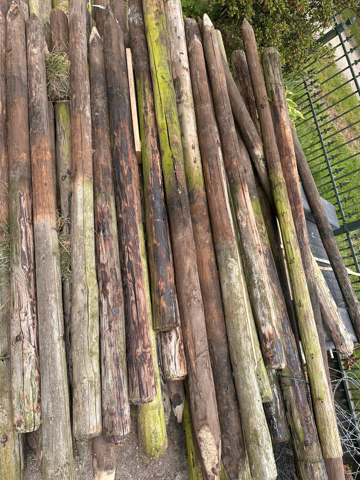 Heining palen, Ophalen, Gebruikt, Minder dan 180 cm, Palen