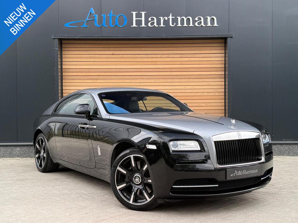 Rolls-Royce Wraith 6.6 V12 TWO-TONE|STARROOF|STOELVENTILATIE, Automaat, Gebruikt, 12 cilinders, Zwart