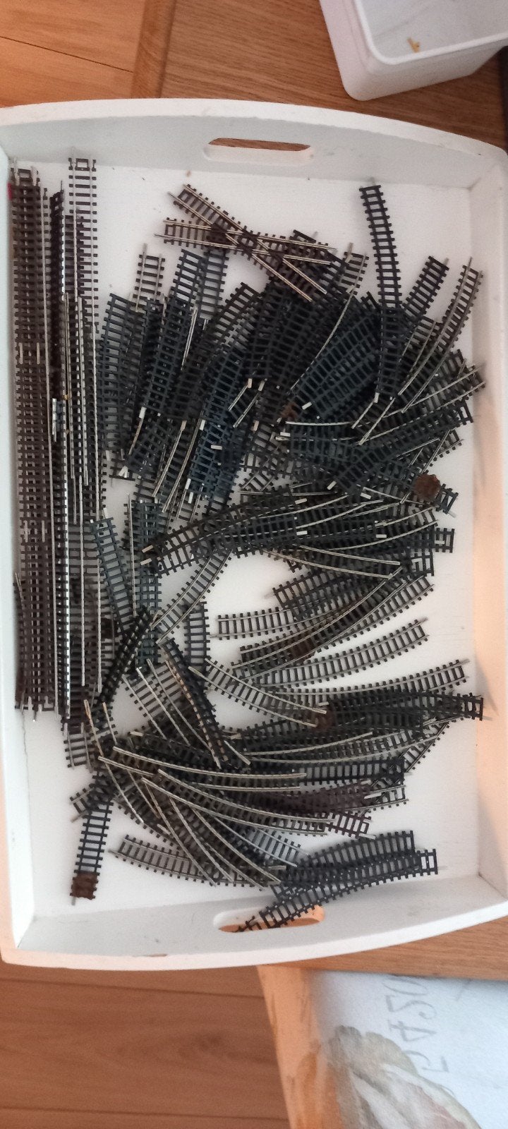 Te koop ruim 200 delige partij n spoor rails roco, Gebruikt, Gelijkstroom, Verzenden, Rails