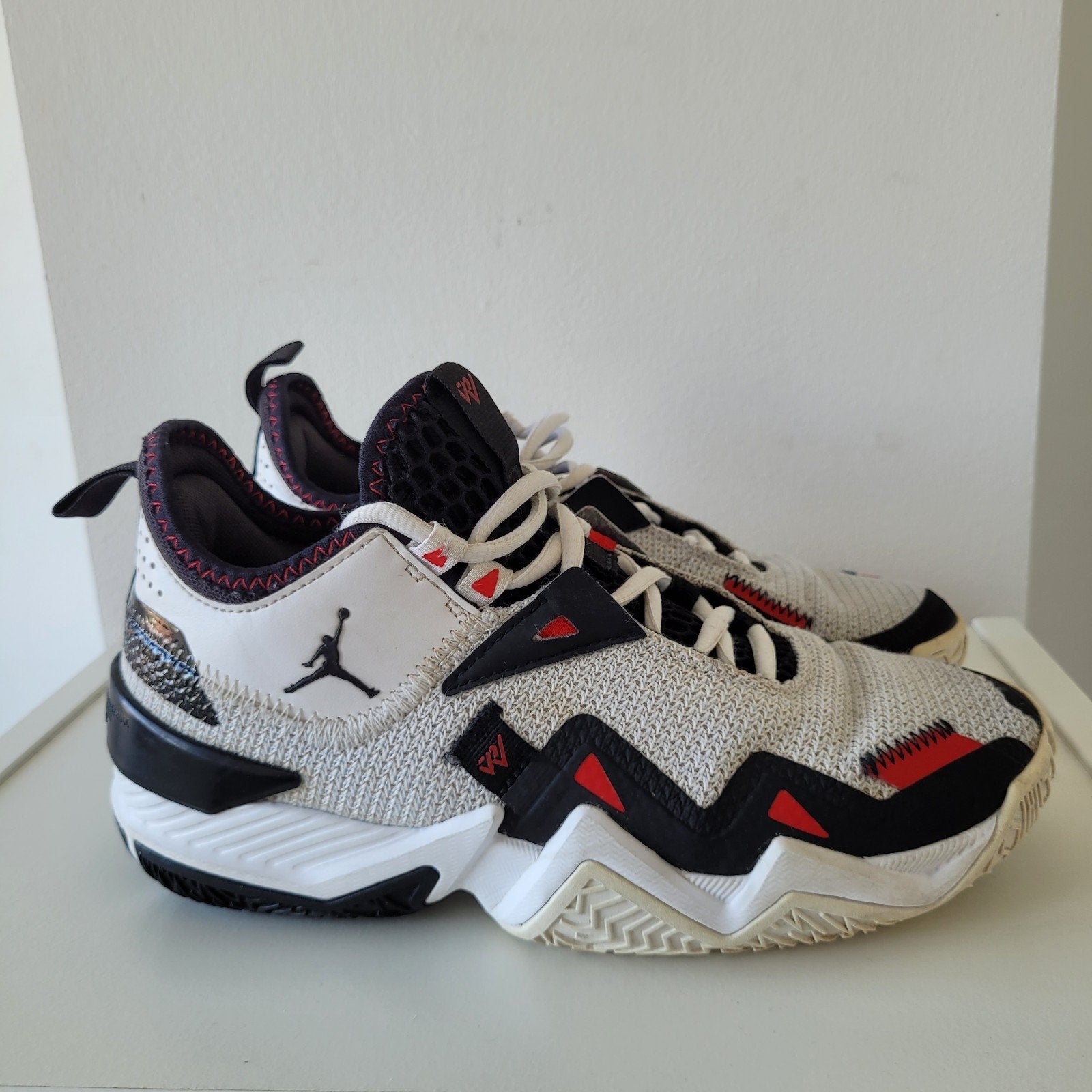 Nike Air Jordan sneakers 38 Westbroek One Take 'Black Toe', Sport en Fitness, Basketbal, Ophalen of Verzenden, Zo goed als nieuw