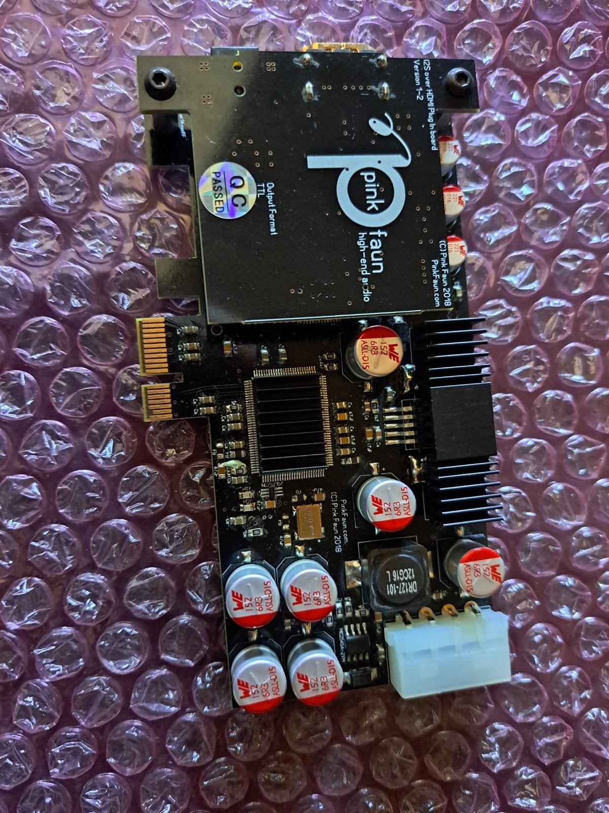 Pink Faun PCI express brug i2s & high end audio bridge board, Ophalen, Gebruikt, Minder dan 2 meter, Overige kabels