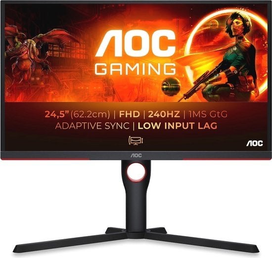 AOC 25G3ZM 24,5" Full HD Gaming Monitor 240Hz 0,5ms