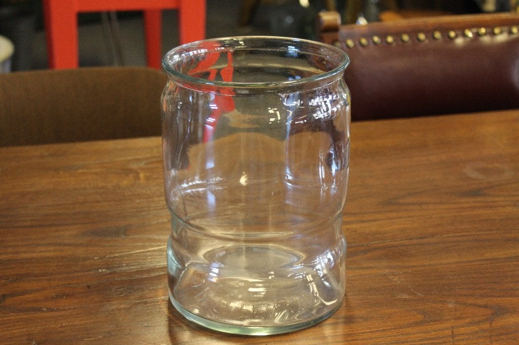 Brocante - Decoratieve glazen vaas!, Ophalen of Verzenden, Gebruikt, Glas