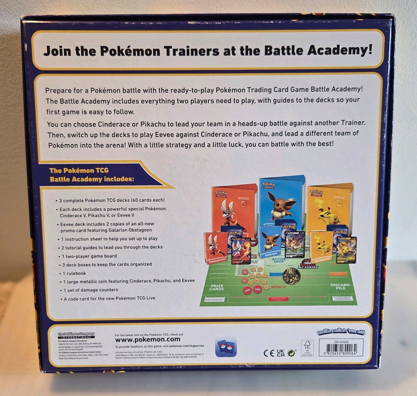 Pokémon TCG - Battle Academy 2022 - Compleet, Verzenden