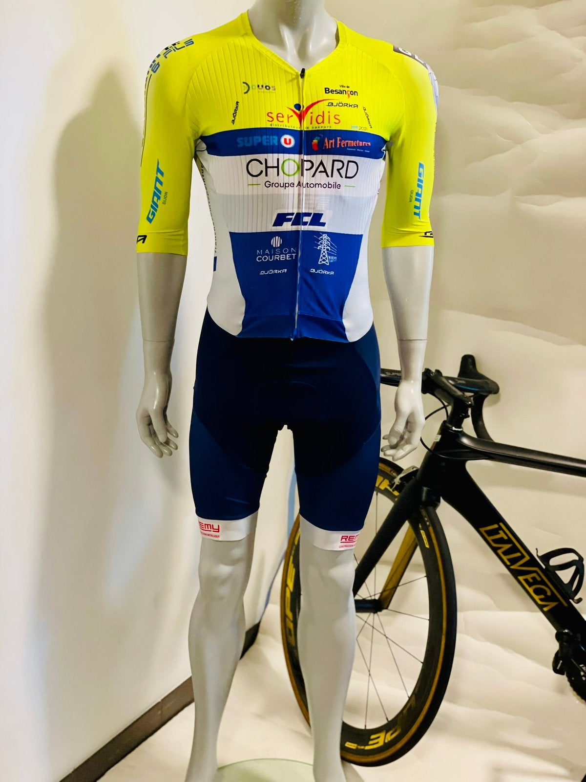 Wielrenkleding wielrenpak snelpak speedsuit maat M Bjorka, Ophalen of Verzenden, Zo goed als nieuw, Bovenkleding, Heren
