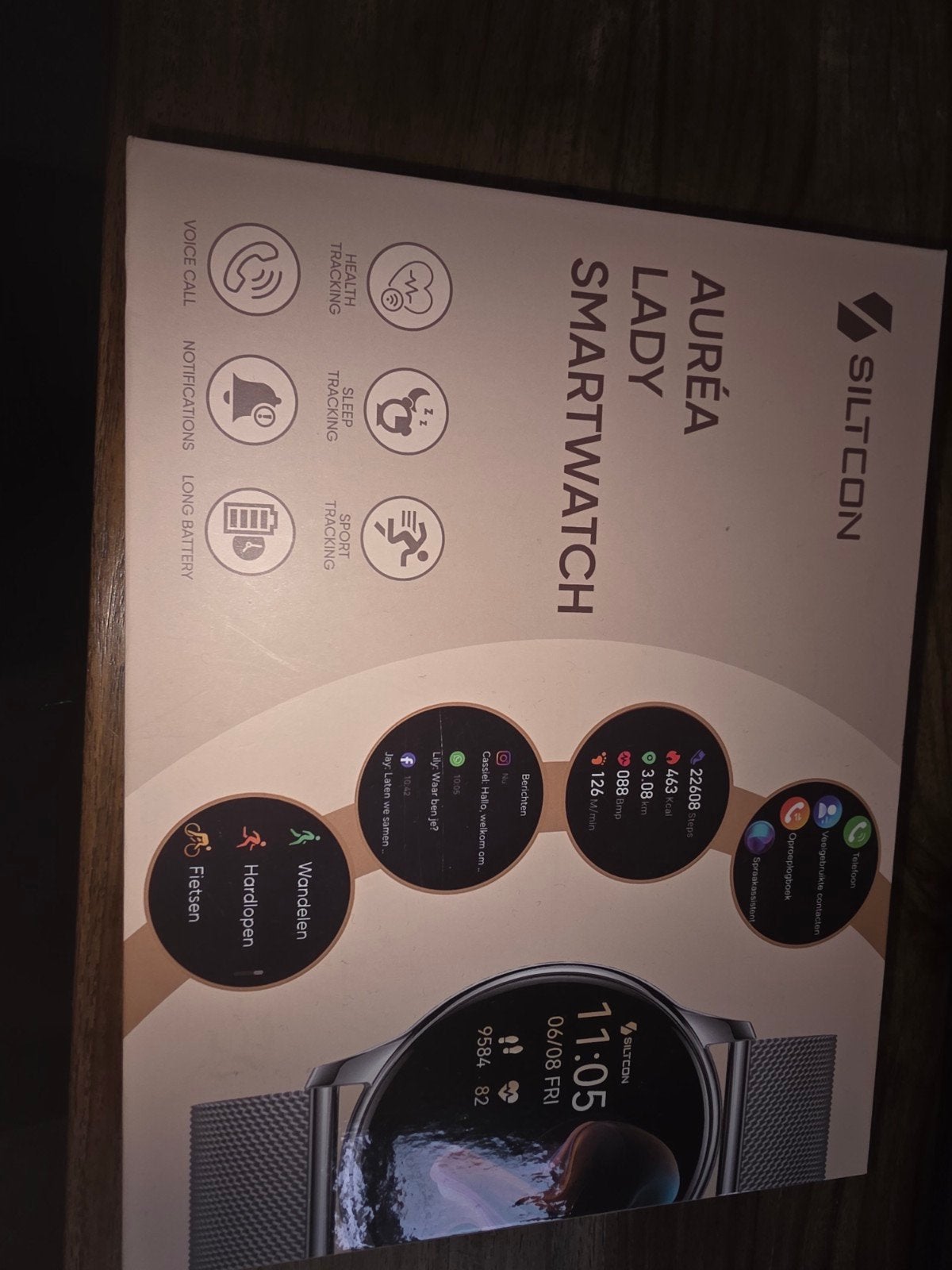 Siltcon Auréa Lady Smartwatch, Stappen, Ophalen of Verzenden, Zo goed als nieuw, Waterdicht