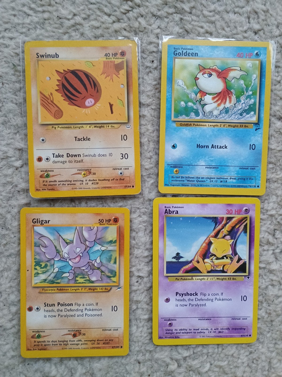 Oude pokemon kaarten setje, Ophalen of Verzenden, Zo goed als nieuw, Meerdere kaarten