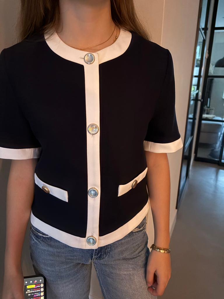 Zara jasje maat S - cropped model, Zwart, Ophalen of Verzenden, Zo goed als nieuw, Jasje