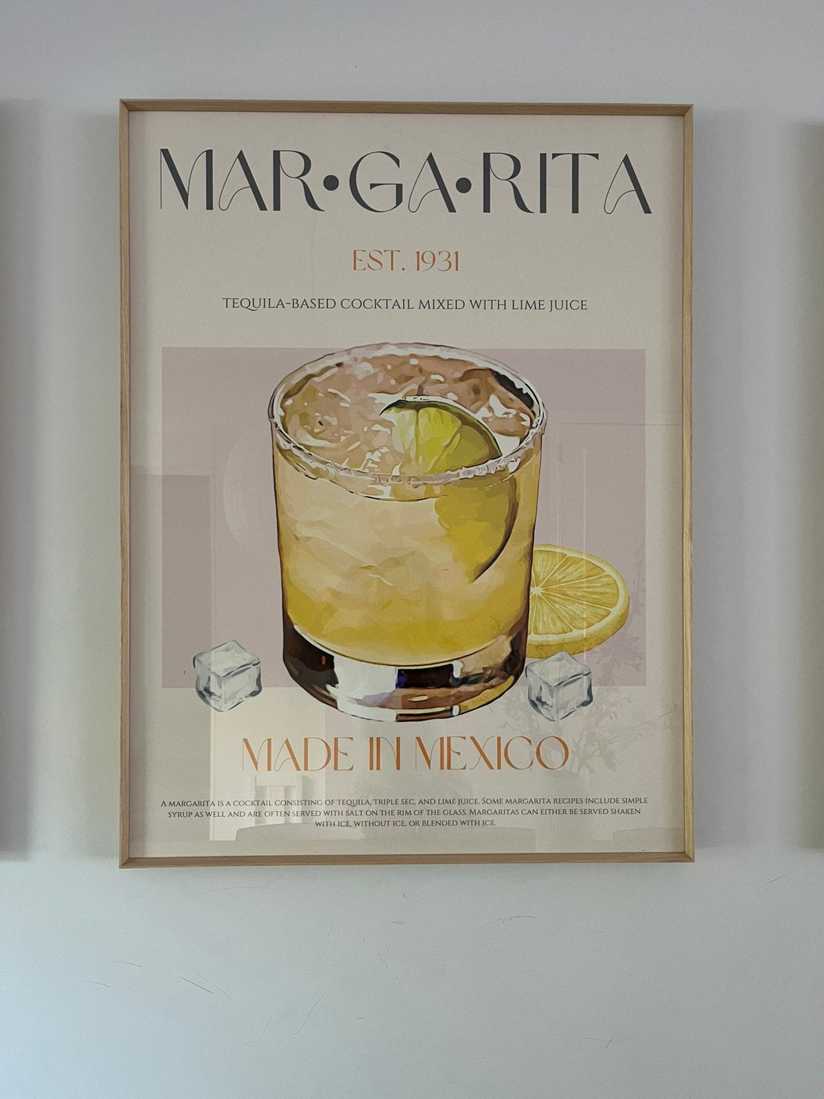 Mooie ingelijste afbeelding margarita, Ophalen