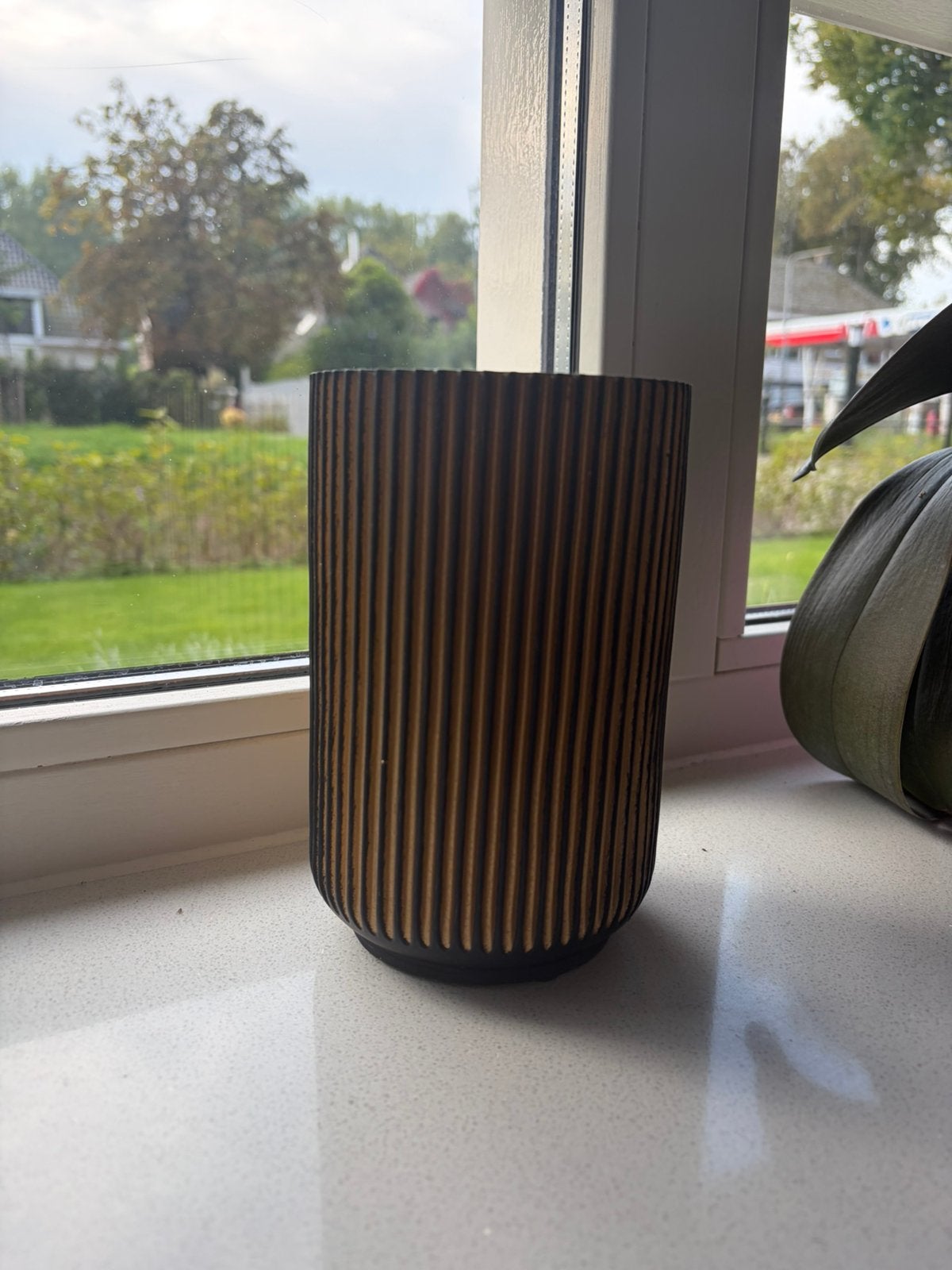Capi bloempot, Kunststof, Rond, Ophalen of Verzenden, Zo goed als nieuw