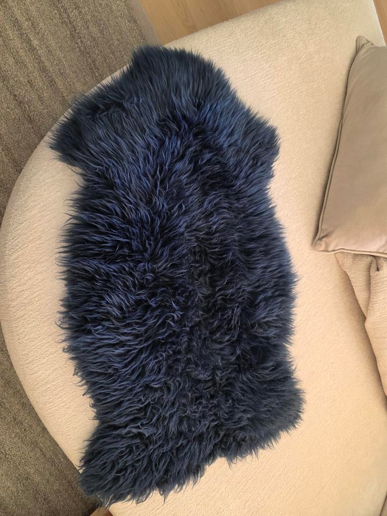 IKEA SMIDIE Schapenvacht Donkerblauw, Minder dan 50 cm, 50 tot 100 cm, Modern, Scandinavisch, Blauw
