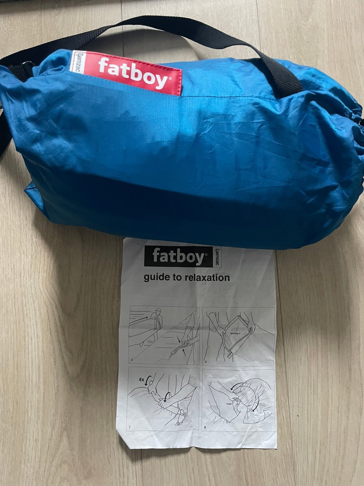 Blauwe Fatboy lamzac, Ophalen of Verzenden, Zo goed als nieuw, Blauw