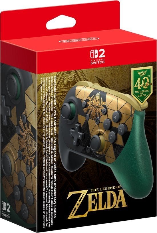 Nintendo Switch 2 Controller Legend Zelda 40th Anniversary, Overige controllers, Nieuw, Ophalen of Verzenden, Draadloos