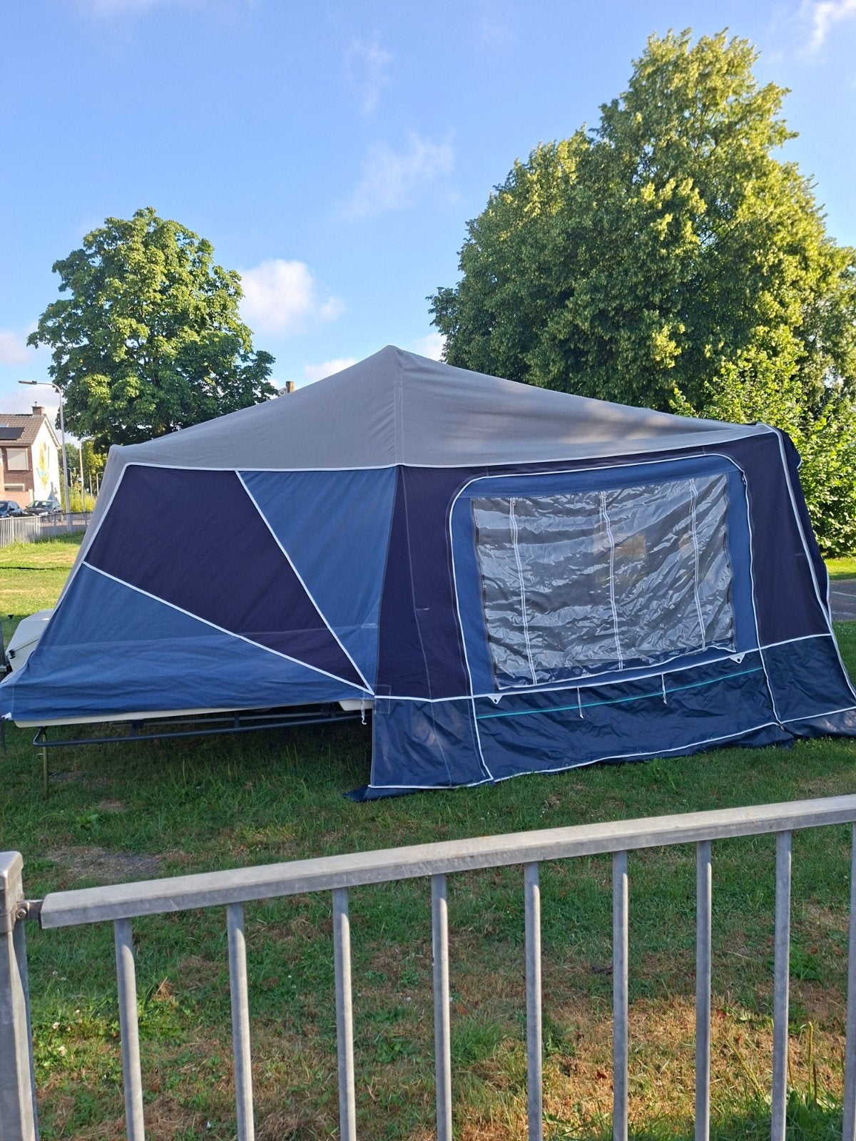 Camp-let vouwwagen voor 4 personen met gastentent, Caravans en Kamperen, Vouwwagens, Ophalen of Verzenden