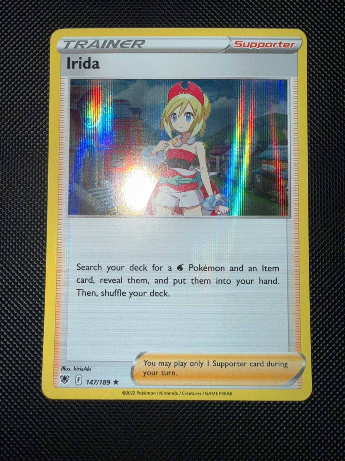 Pokémon - Astral Radiance - 147 Irida - Holo, Hobby en Vrije tijd, Ophalen of Verzenden, Zo goed als nieuw