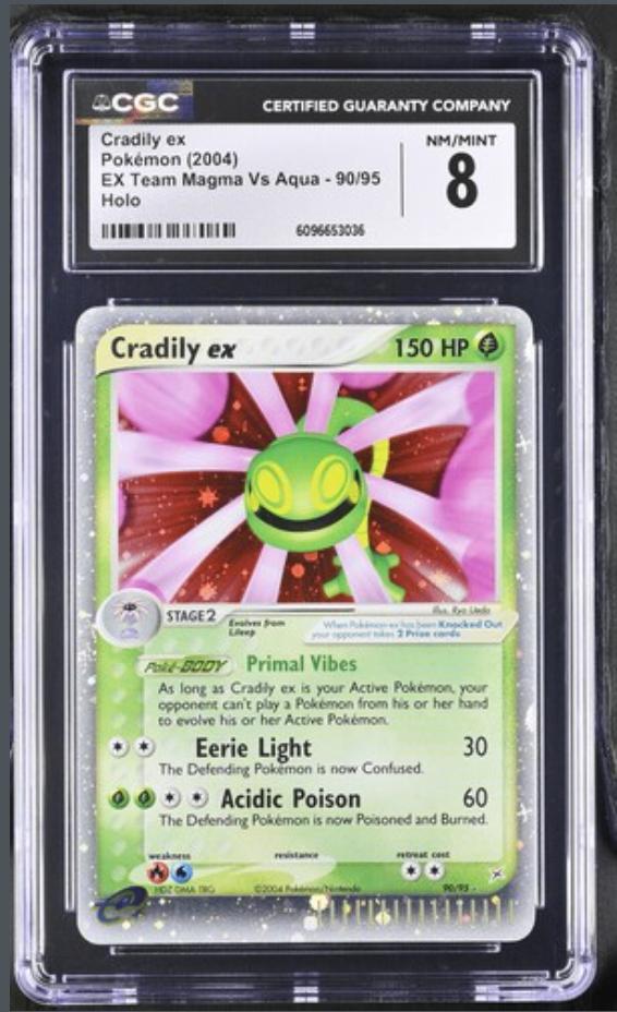 Cradily ex Team Magma Vs Aqua Near Mint/ Mint, Ophalen of Verzenden, Zo goed als nieuw, Losse kaart
