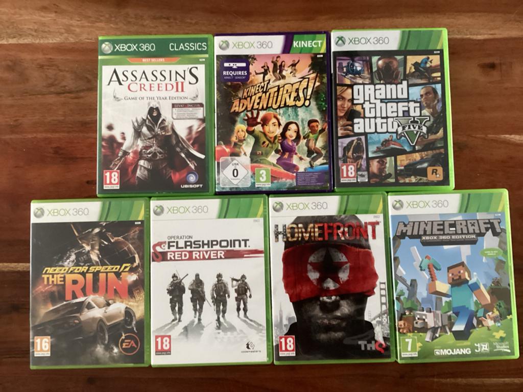Xbox 360 Games: Assassin's Creed, GTA V, Minecraft & meer, Gebruikt, Vanaf 18 jaar, Eén computer, 3 spelers of meer
