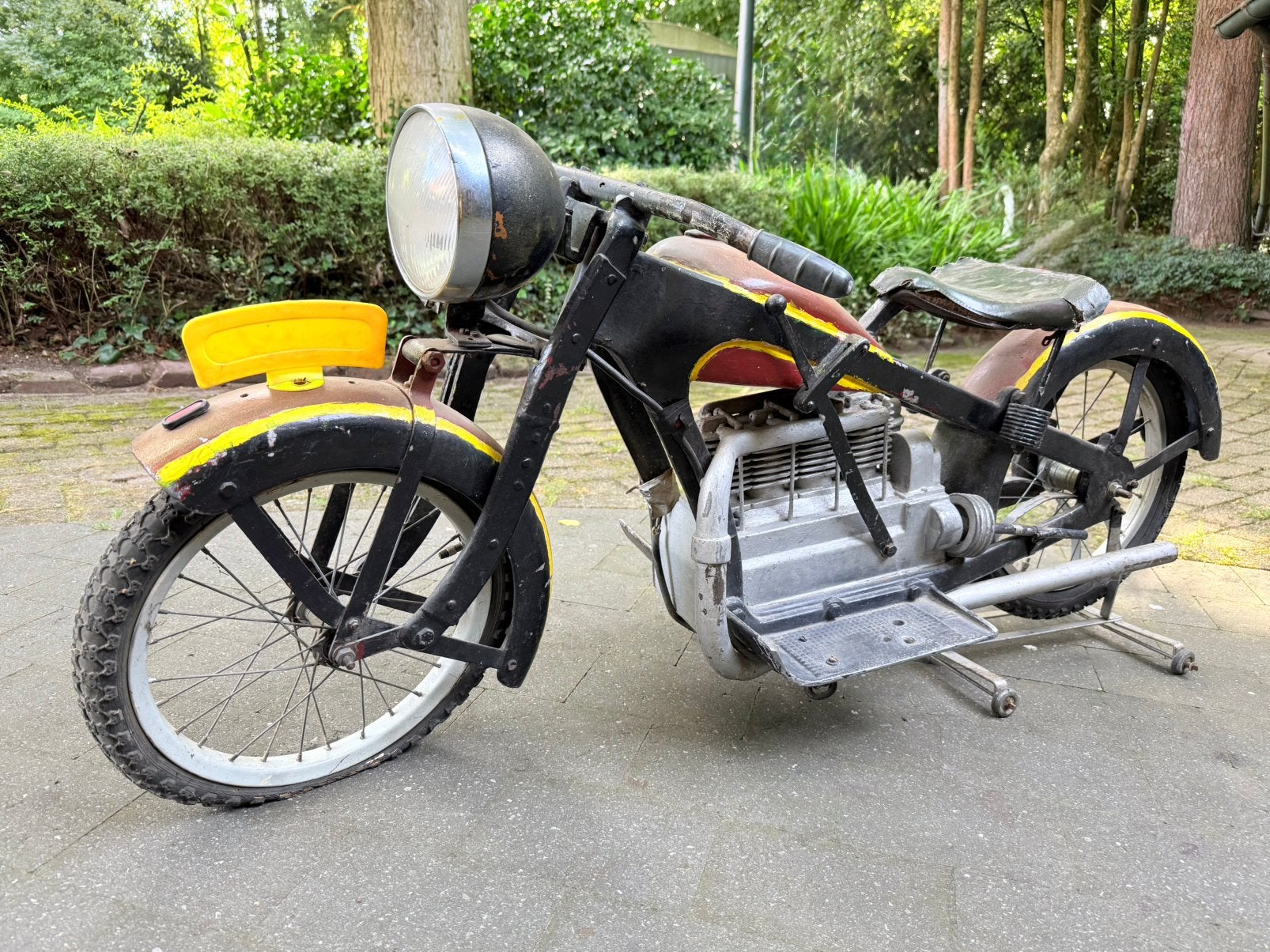 1950s Metalen Duitse Hennecke Kermismotor, Verzamelen, Ophalen, Gebruikt