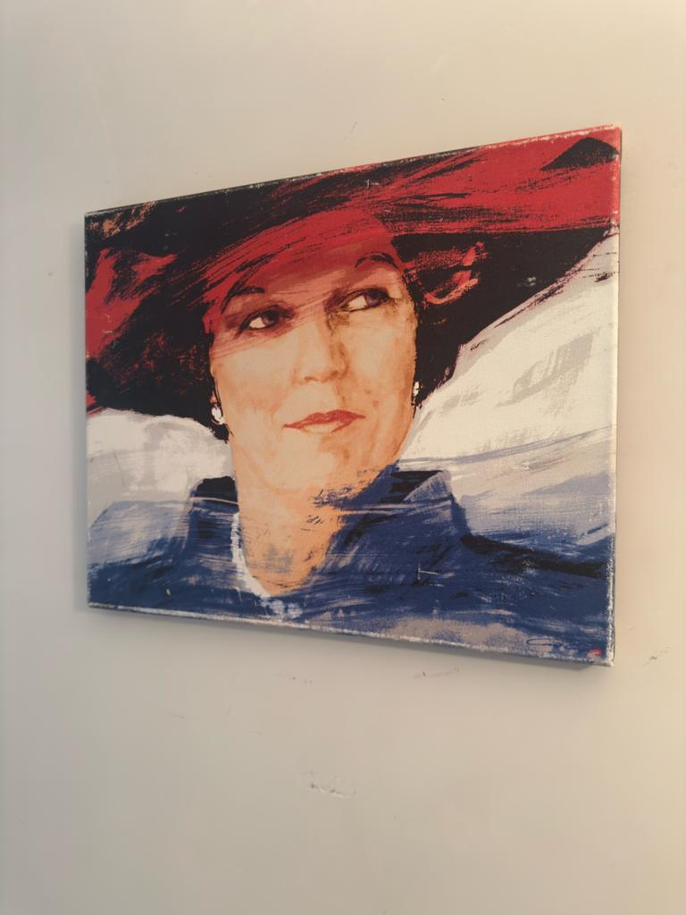 Giclee Staatsieportret Koningin Beatrix, Carla Rodenberg, Antiek en Kunst, Ophalen of Verzenden