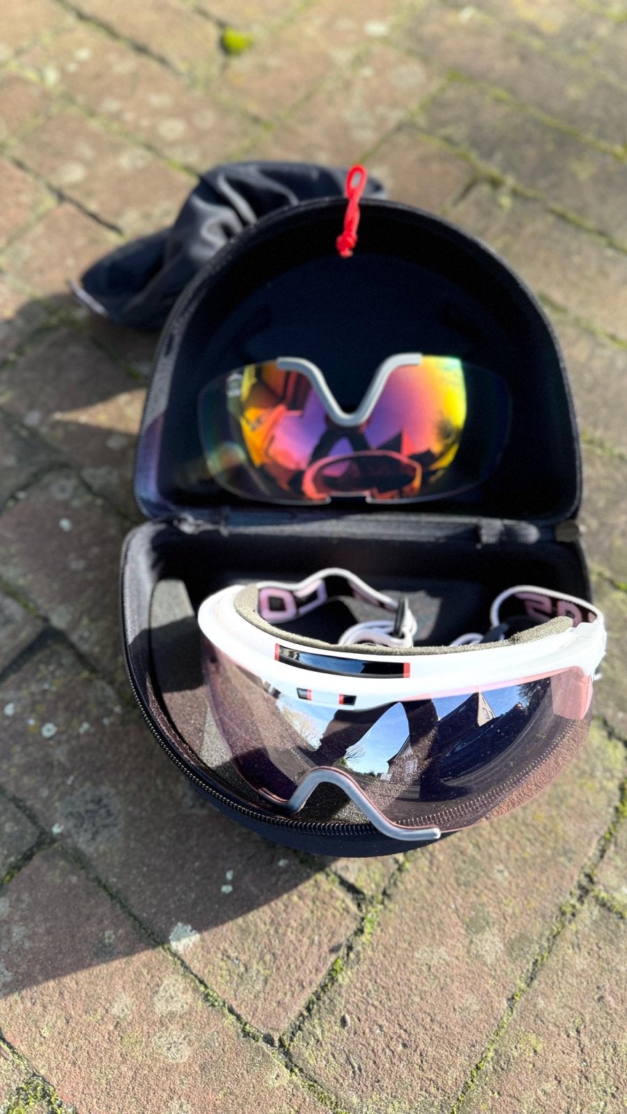 Casco Skibril met 2 lenzen en hardcase, Ophalen of Verzenden, Zo goed als nieuw, Overige typen