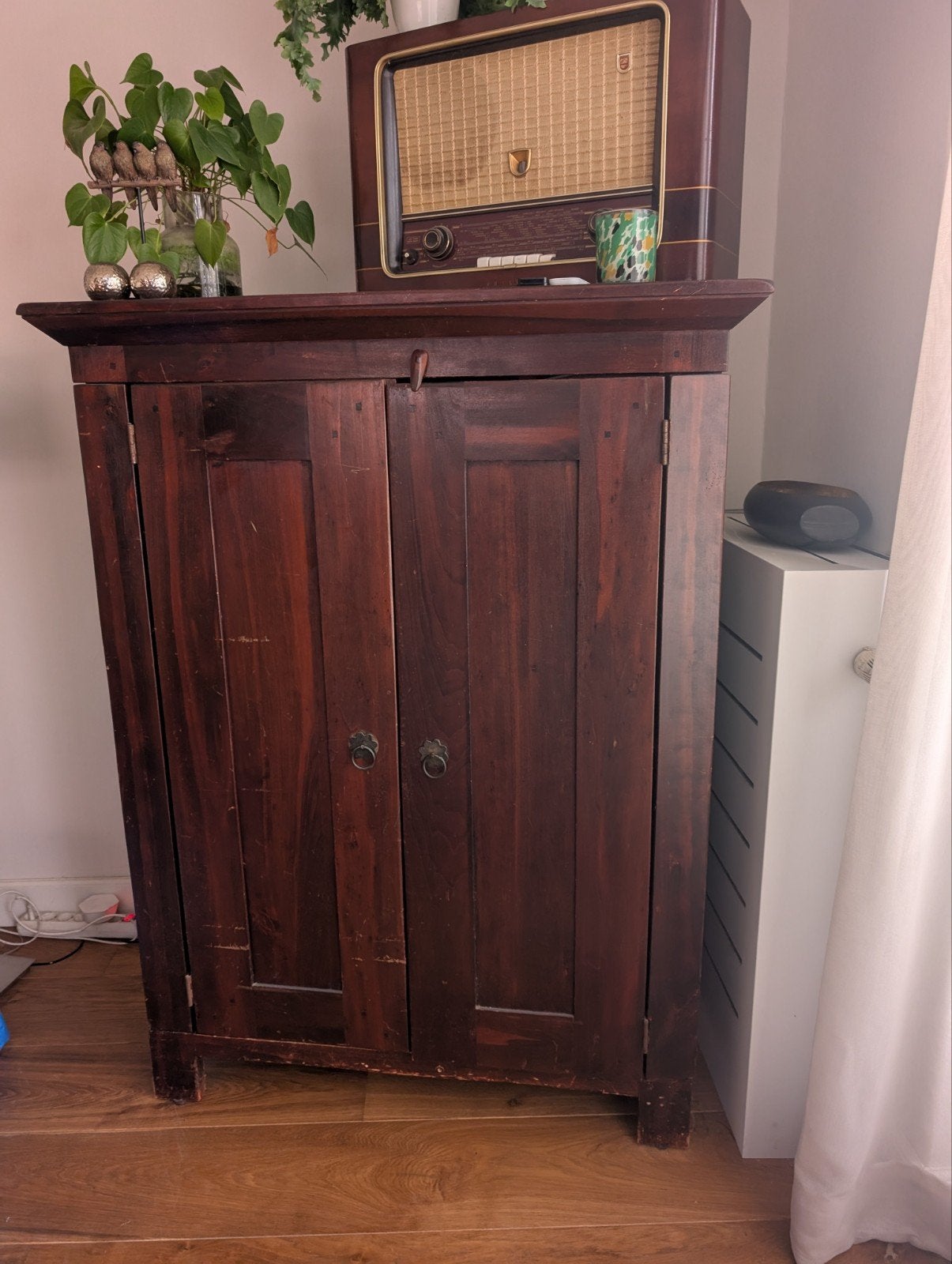 Houten computerkast - 110x55x146 cm, Ophalen, Gebruikt