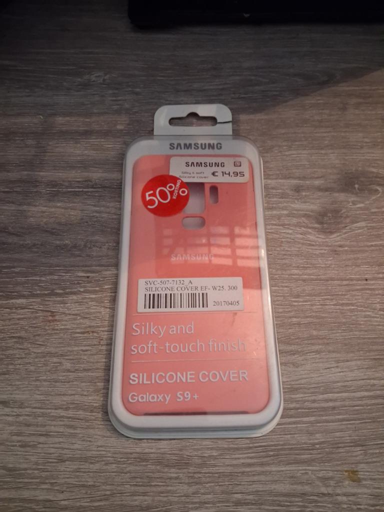 Samsung Silicone Cover Galaxy S9+ - Roze (Nieuw), Ophalen of Verzenden, Nieuw, Overige modellen, Hoesje of Tasje