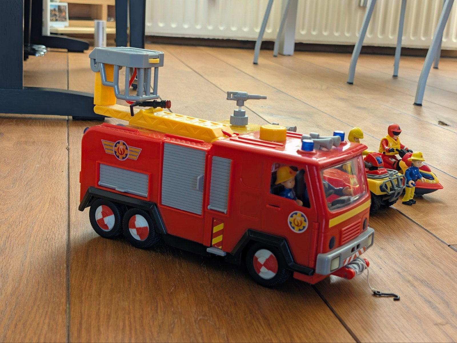 Brandweerman Sam speelgoedset met voertuigen en figuren, Ophalen, Gebruikt