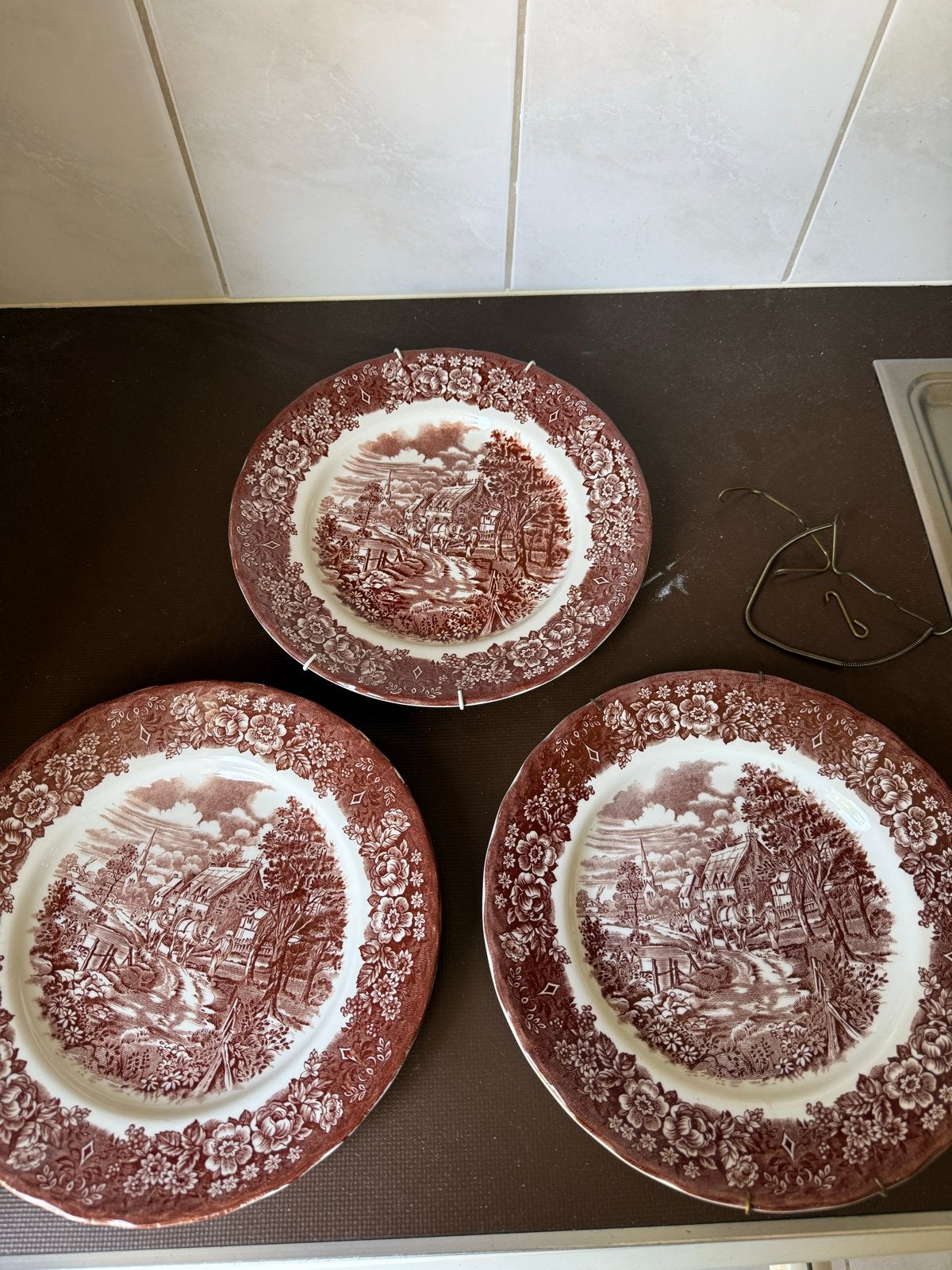 3 Vintage Memory Lane British Anchor Ironstone Borden, Antiek en Kunst, Antiek | Servies los, Ophalen of Verzenden
