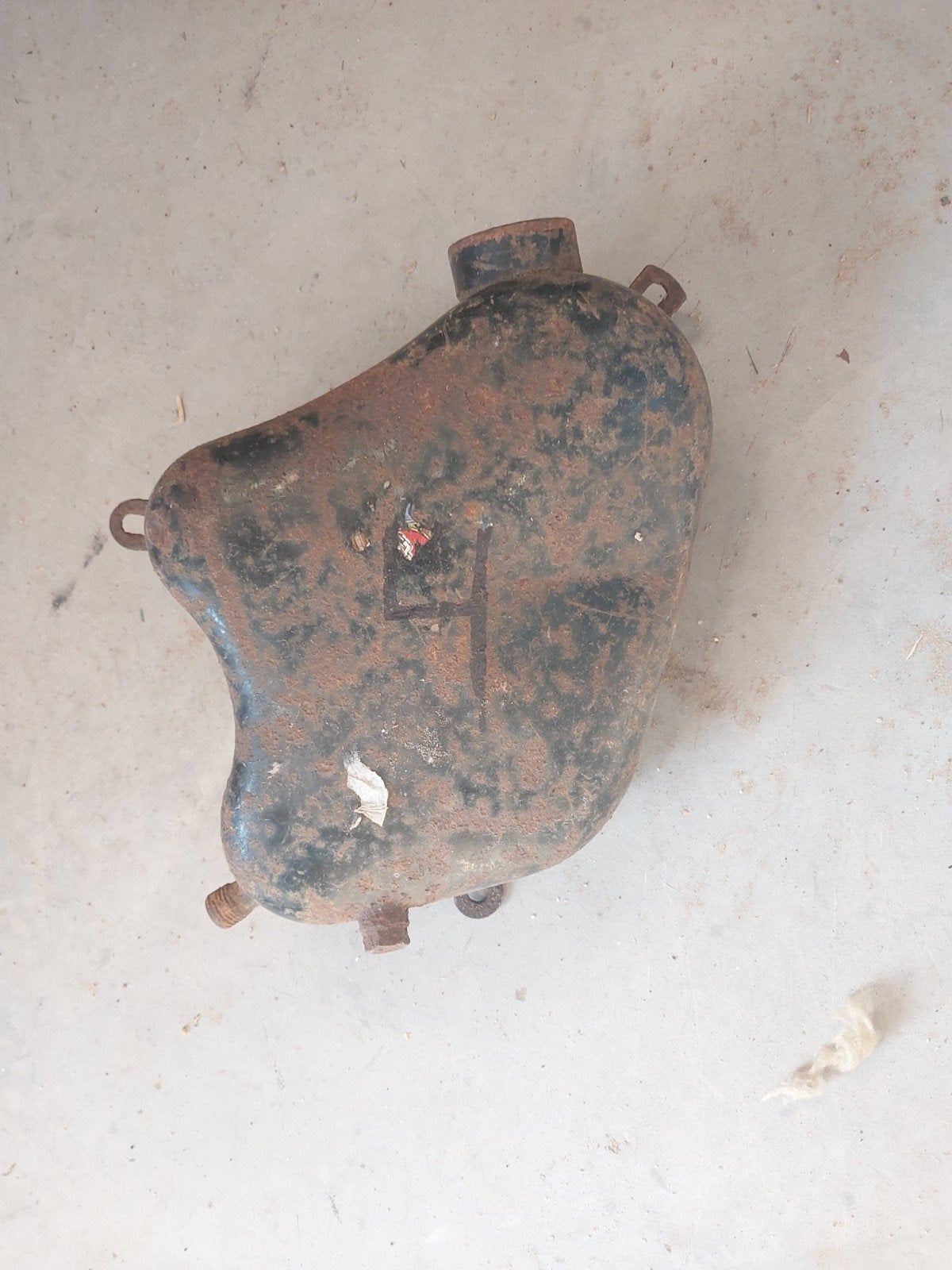 tk olie tankje nsu max OSB supermax standardmax jaren 50??, Motoren, Ophalen of Verzenden