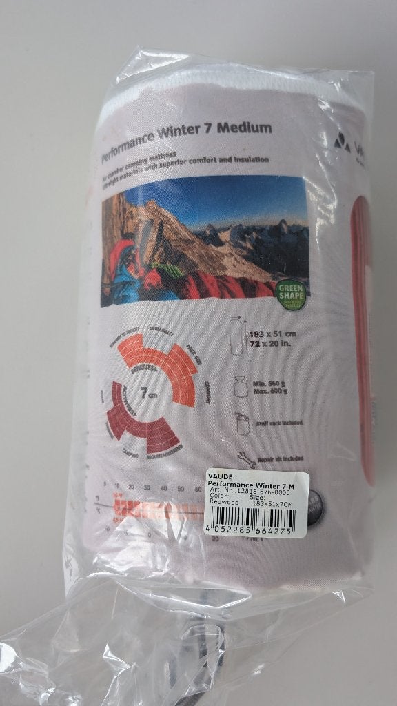 Vaude performance 7medium Winter Isomat (slaapmat) Nieuw, Ophalen of Verzenden, Nieuw, 1-persoons