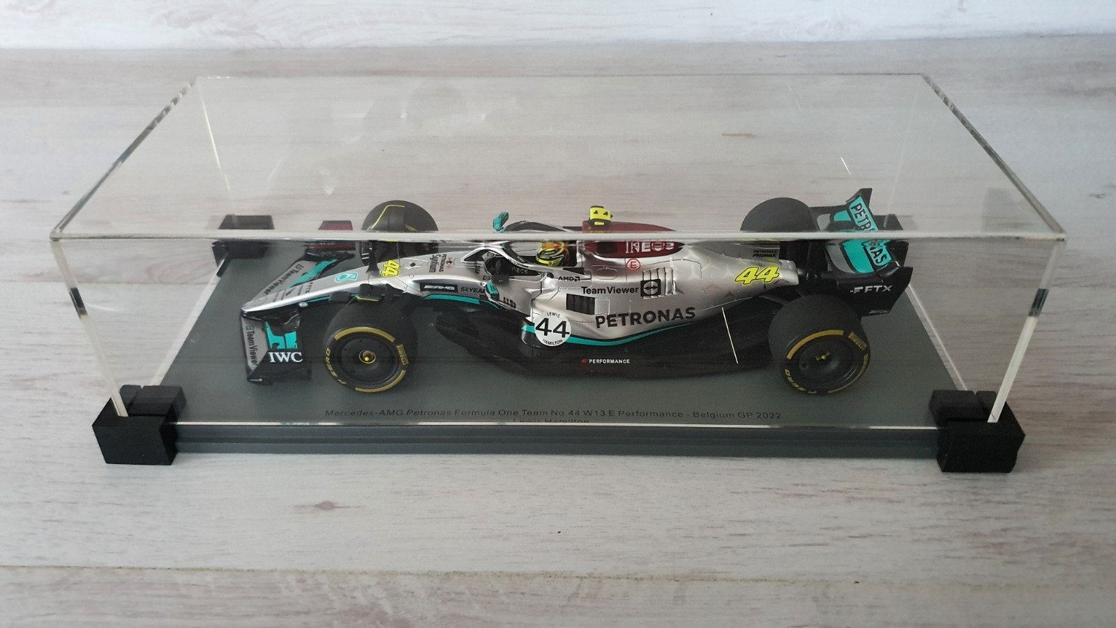 Lewis Hamilton Mercedes Belgian GP 2022 Spark 1:18, Ophalen of Verzenden, Nieuw, Formule 1