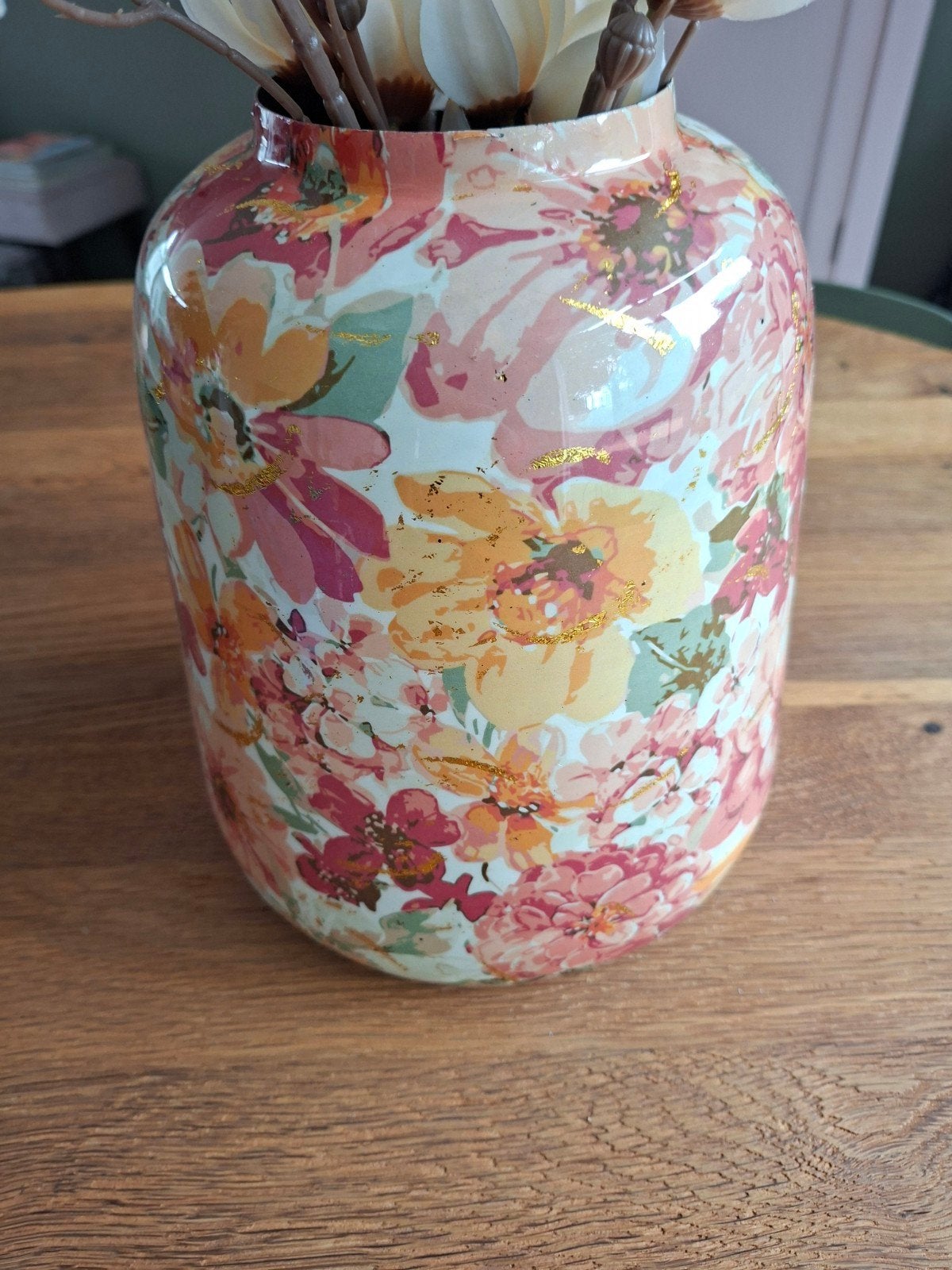 Clayre & Eef Bloemenvaas - Zo goed als nieuw, Overige materialen, Ophalen of Verzenden, Zo goed als nieuw, Meerkleurig