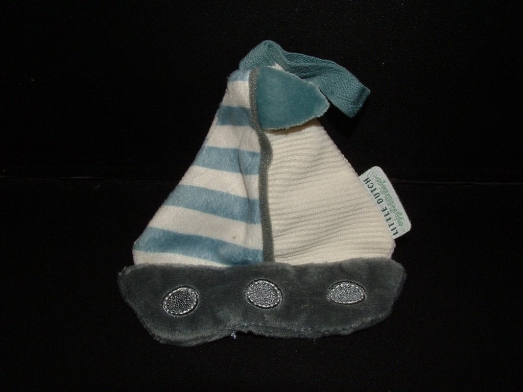 LITTLE DUTCH ZEILBOOTJE SPEENKNUFFEL VELOURS GRIJS MET, Verzenden, Nieuw, Overige typen
