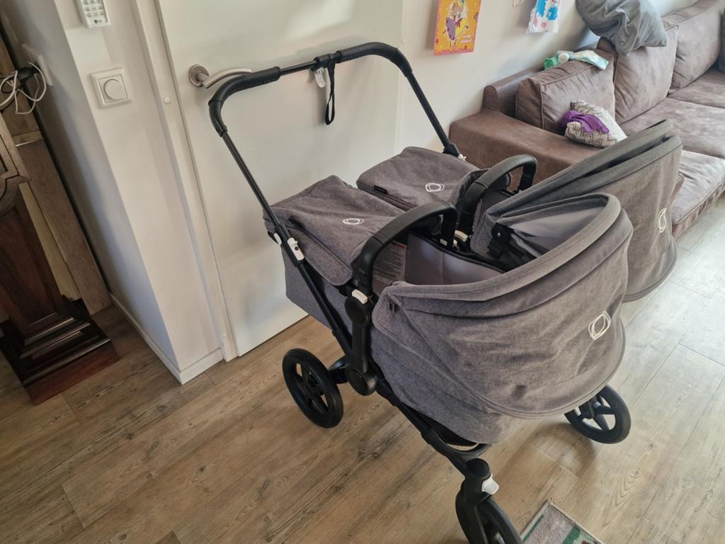 Bugaboo Donkey 5 Duo kinderwagen - Grijs compleet, Ophalen, Gebruikt, Bugaboo, Duowagen