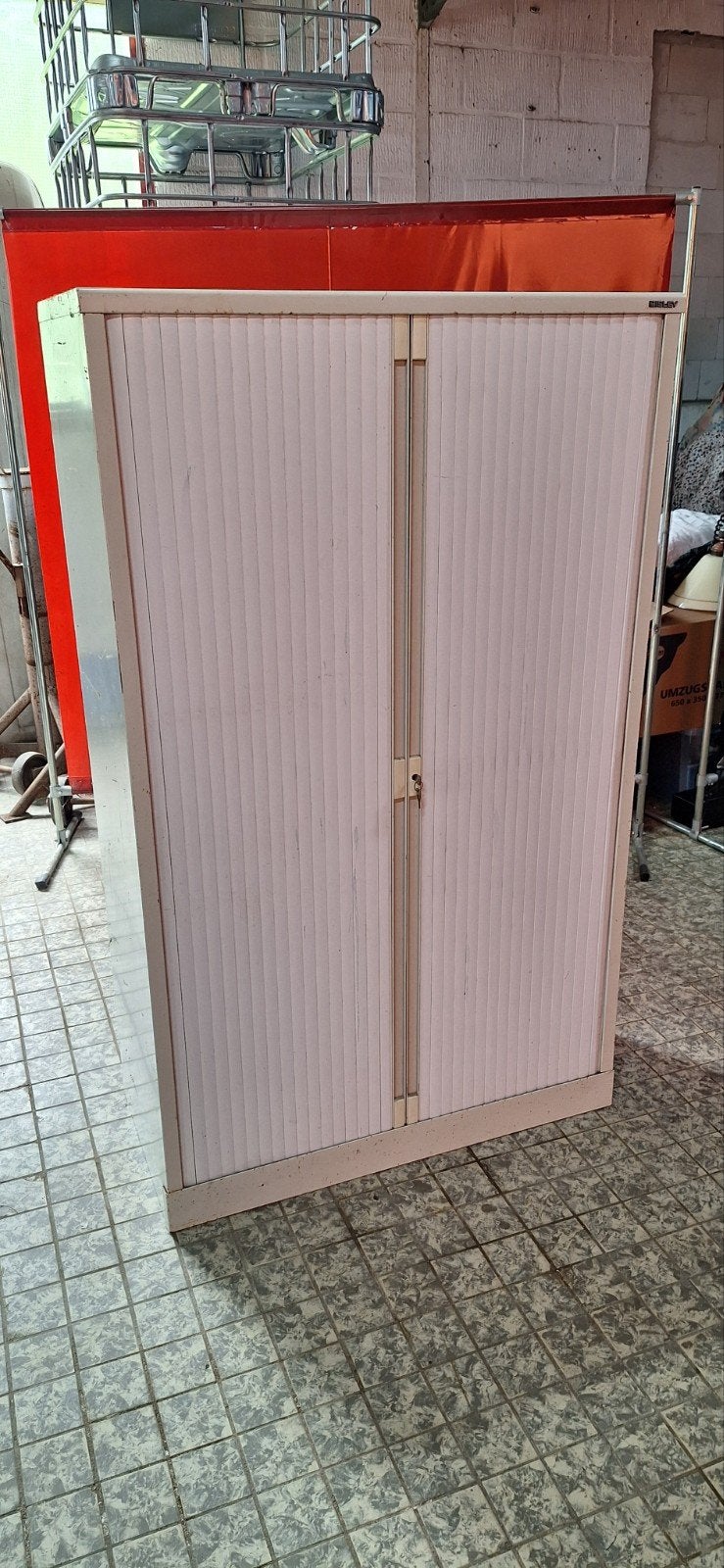stalen roldeurkast, Huis en Inrichting, Kasten | Roldeurkasten en Archiefkasten, Ophalen, Gebruikt, 25 tot 50 cm