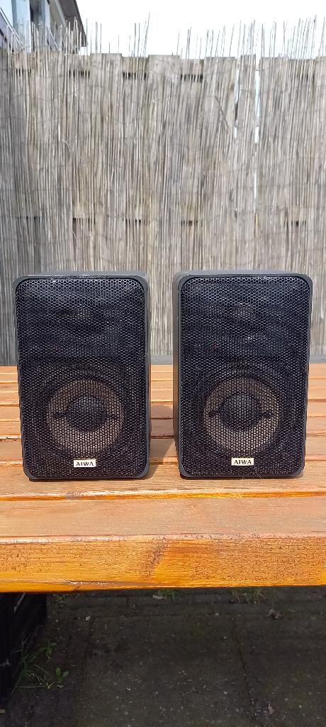 Aiwa SC-E11Y all metal bookshelf speakers 50W vintage!, Overige merken, Gebruikt, Ophalen of Verzenden, Minder dan 60 watt