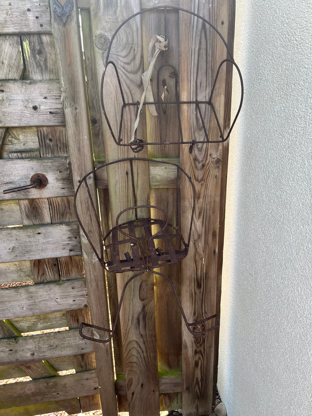 2 brocante fietsstoeltjes, Ophalen