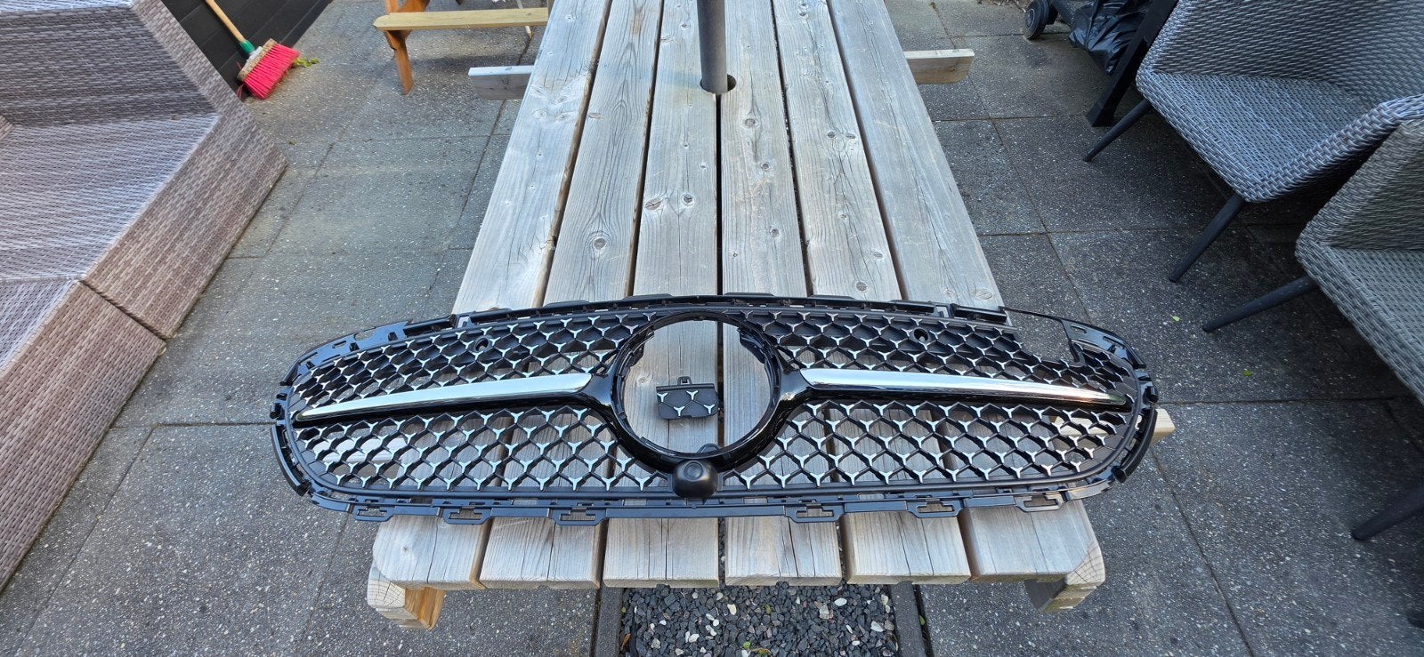 Originele Diamond Grill Mercedes-Benz W206 / S206, Ophalen, Voor, Mercedes-Benz, Bumper