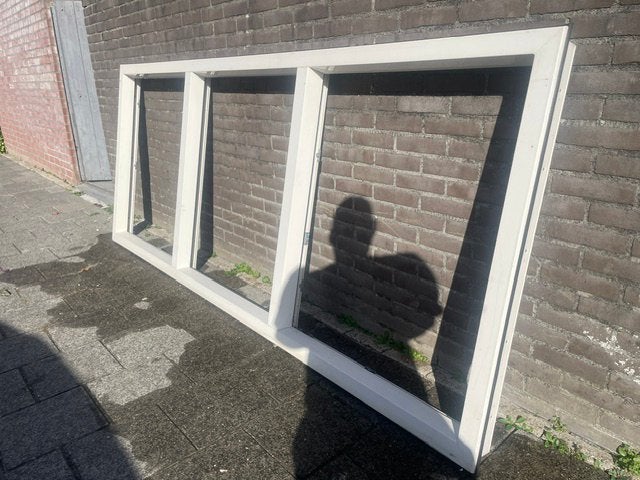 Kunstof kozijn met kiep-kantel ramen, Ophalen, Kunststof, Raamkozijn, Zo goed als nieuw