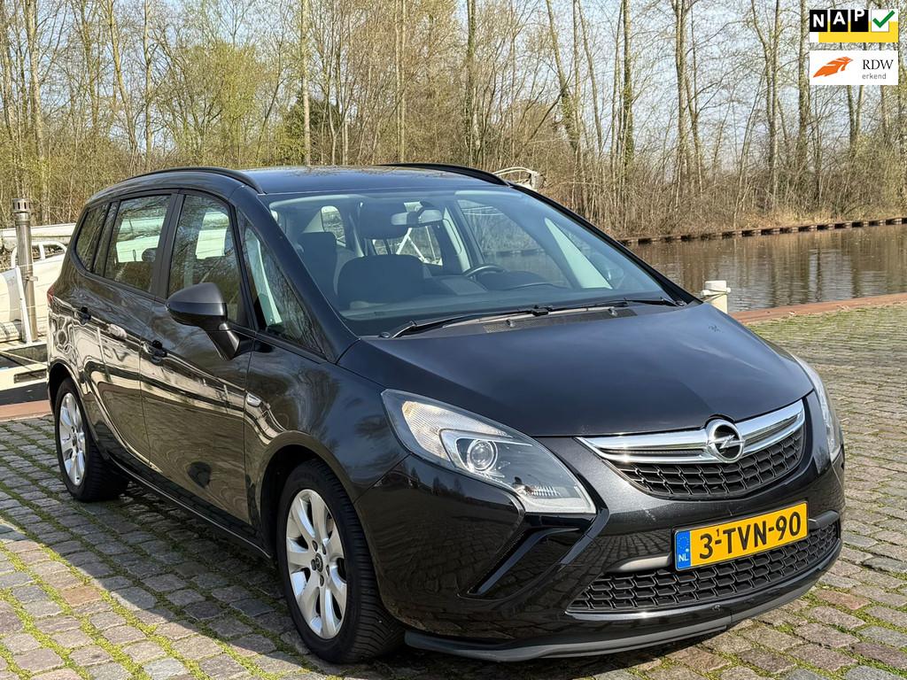 Opel Zafira Tourer 1.4 Business+ 2e eigenaar dealer onderhou, Euro 5, Gebruikt, 4 cilinders, Zwart