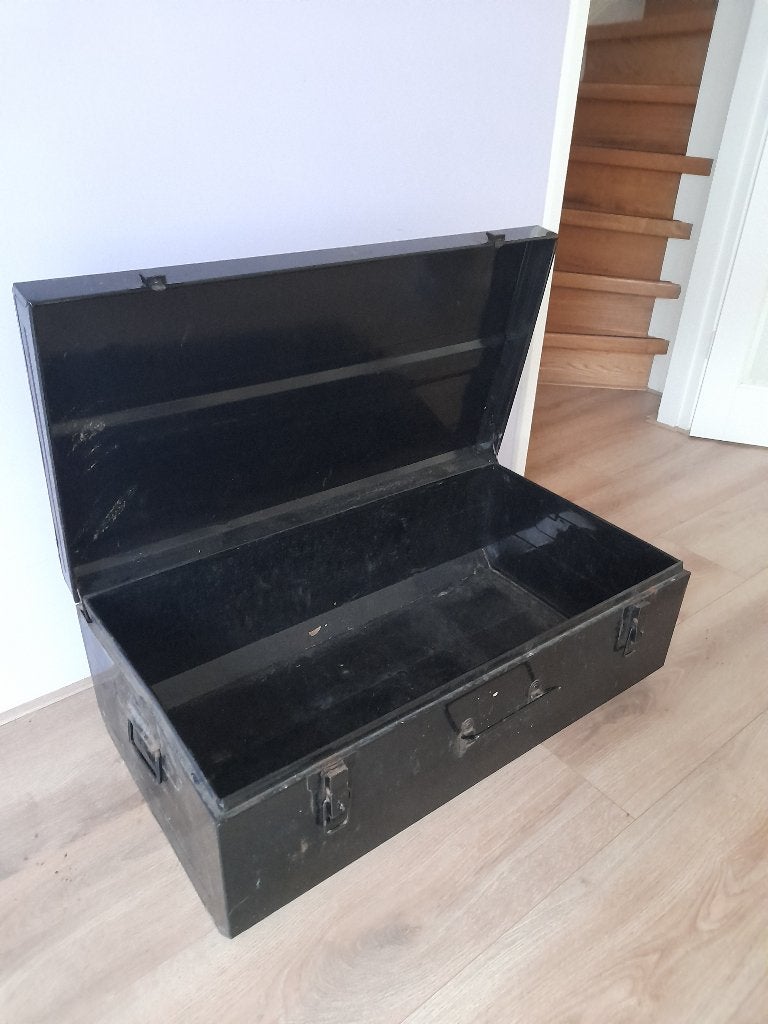 Kist van ijzer, Gebruikt, 50 tot 100 cm, Ophalen of Verzenden, 75 tot 100 cm