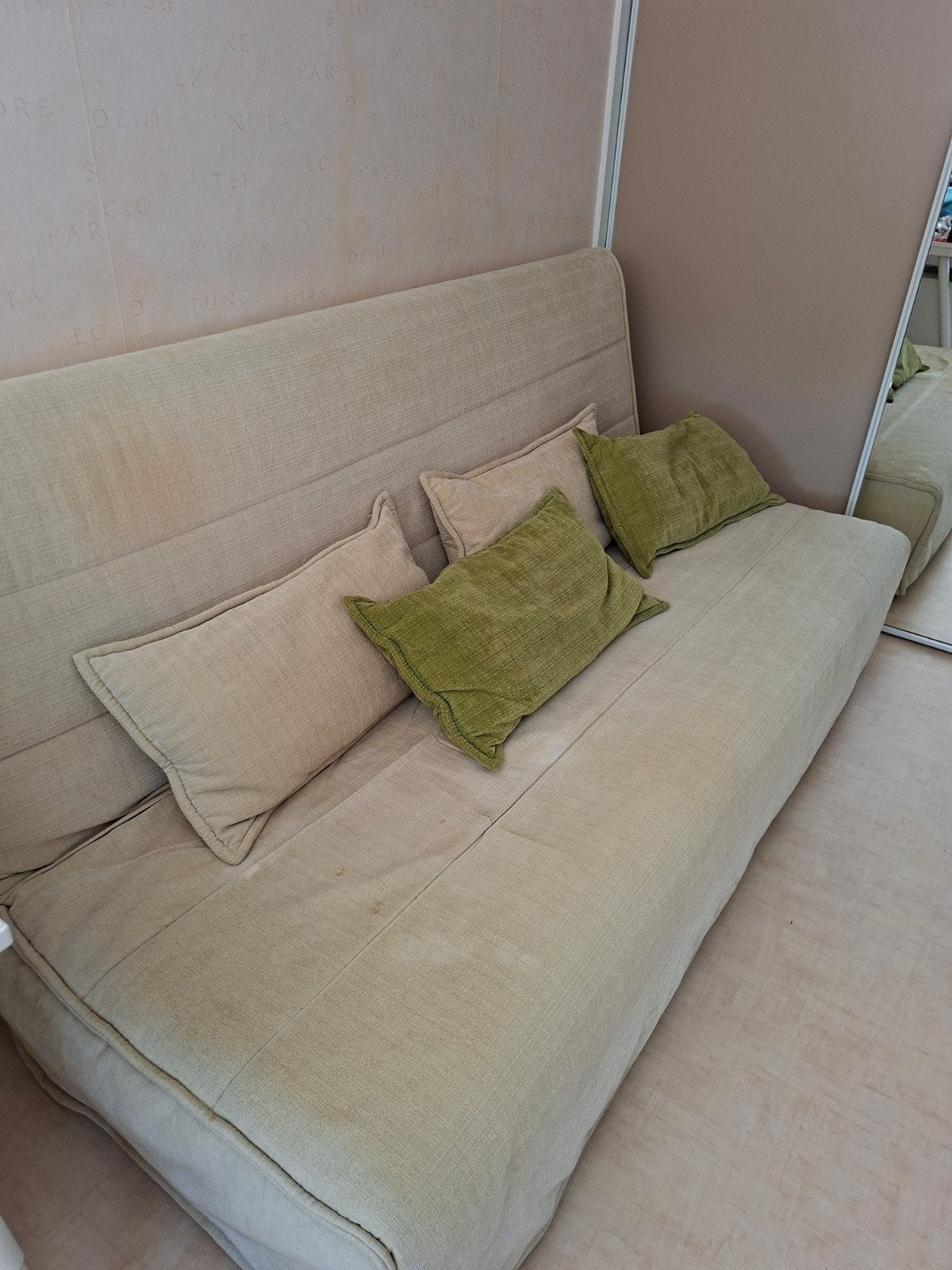 Comfortabele slaapbank met kussens, Ophalen, Gebruikt, Tweepersoons, Overige maten
