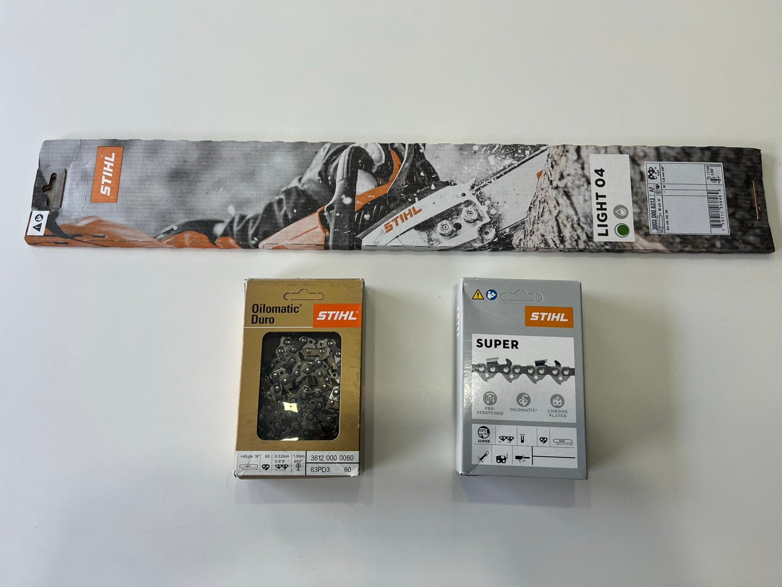 Stihl zaagblad 40cm  1 duro en 1 super ketting, 70 mm of meer, Kettingzaag, Nieuw, Ophalen of Verzenden
