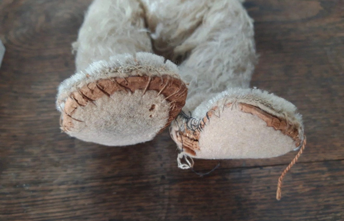 Prachtige Antieke Steiff Teddybeer 35CM Crème Mohair 1920, Antiek en Kunst, Antiek | Speelgoed, Ophalen of Verzenden