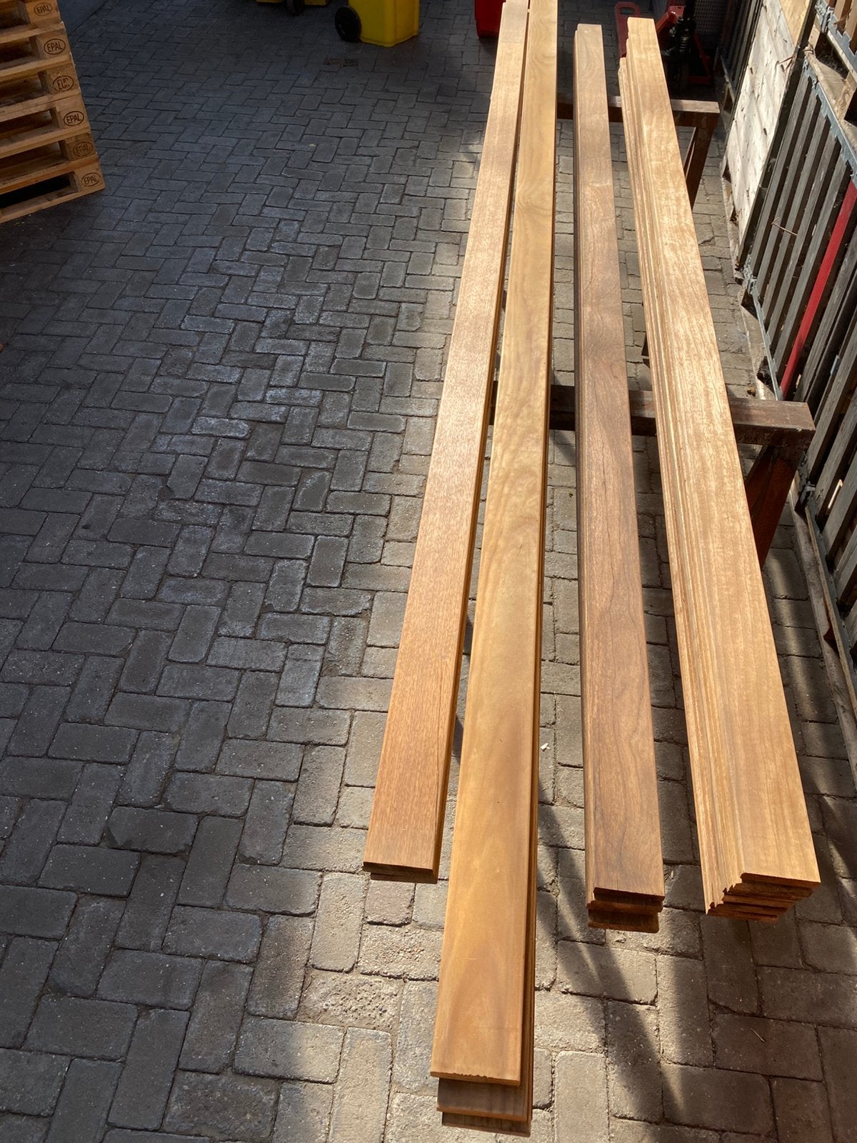 Hardhout gemodificeerd., Ophalen, Palen, Zo goed als nieuw, Hardhout