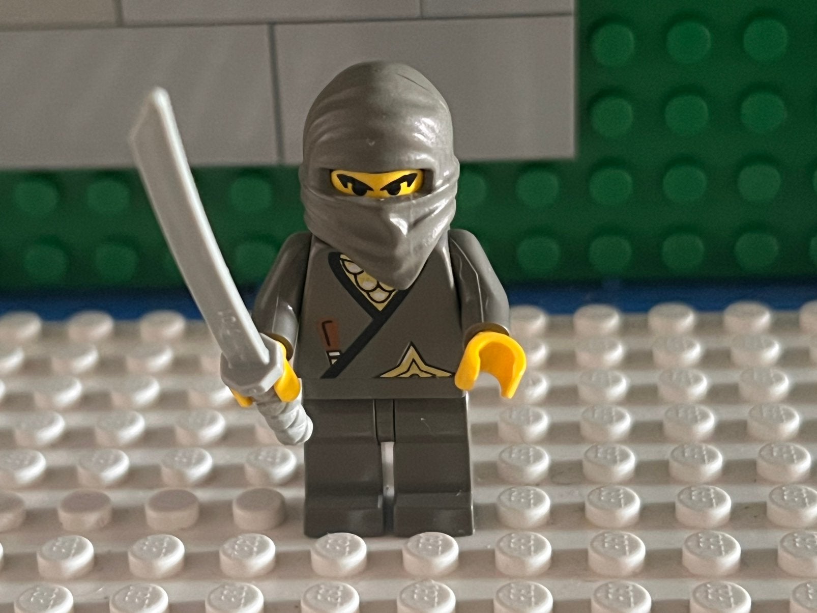 Lego castle 049 minifiguur ninja grijs, Ophalen of Verzenden, Zo goed als nieuw