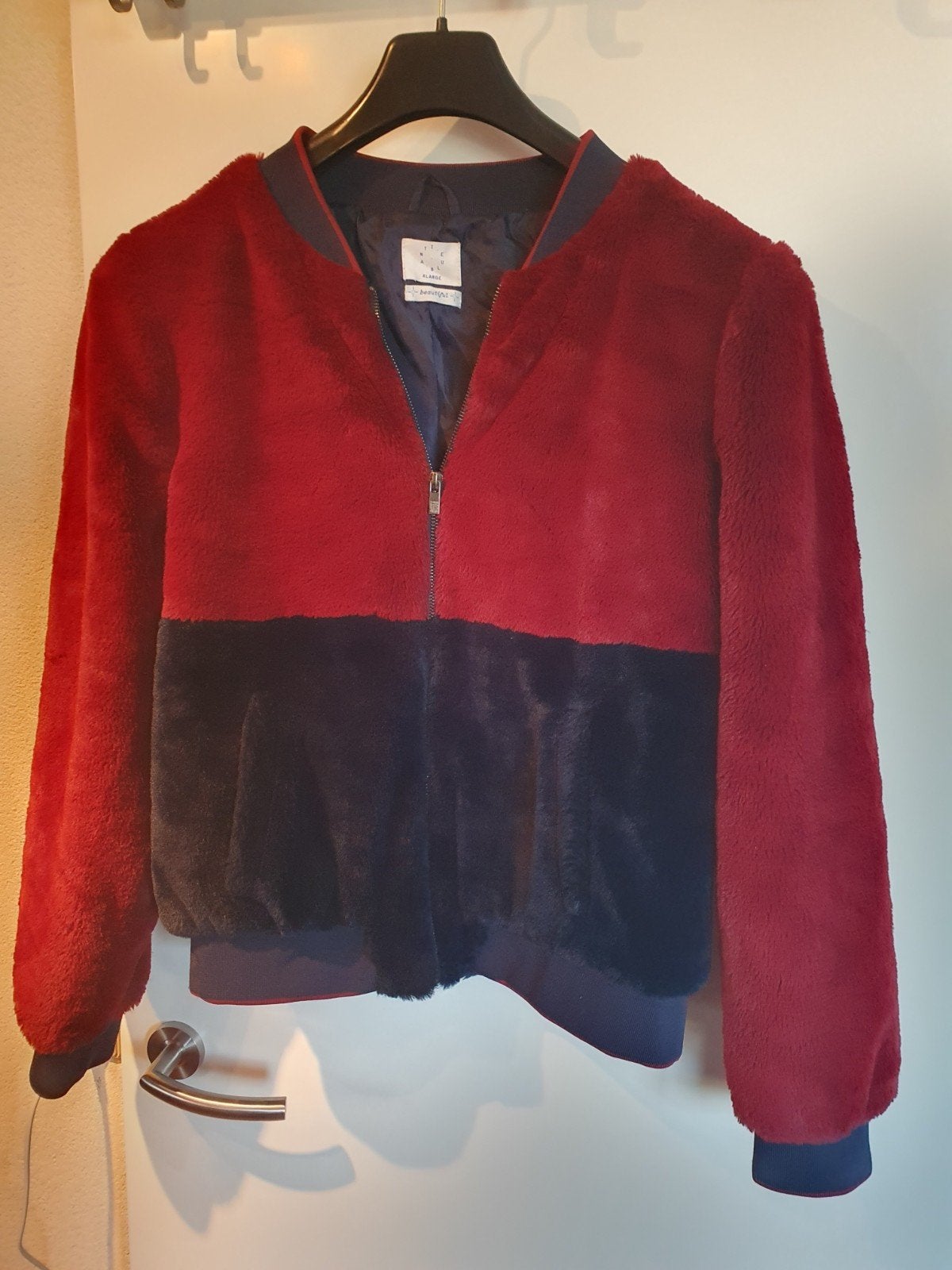Teddy stof jas XL anti blue Sting zgan, The Sting, Maat 46/48 (XL) of groter, Ophalen of Verzenden, Zo goed als nieuw