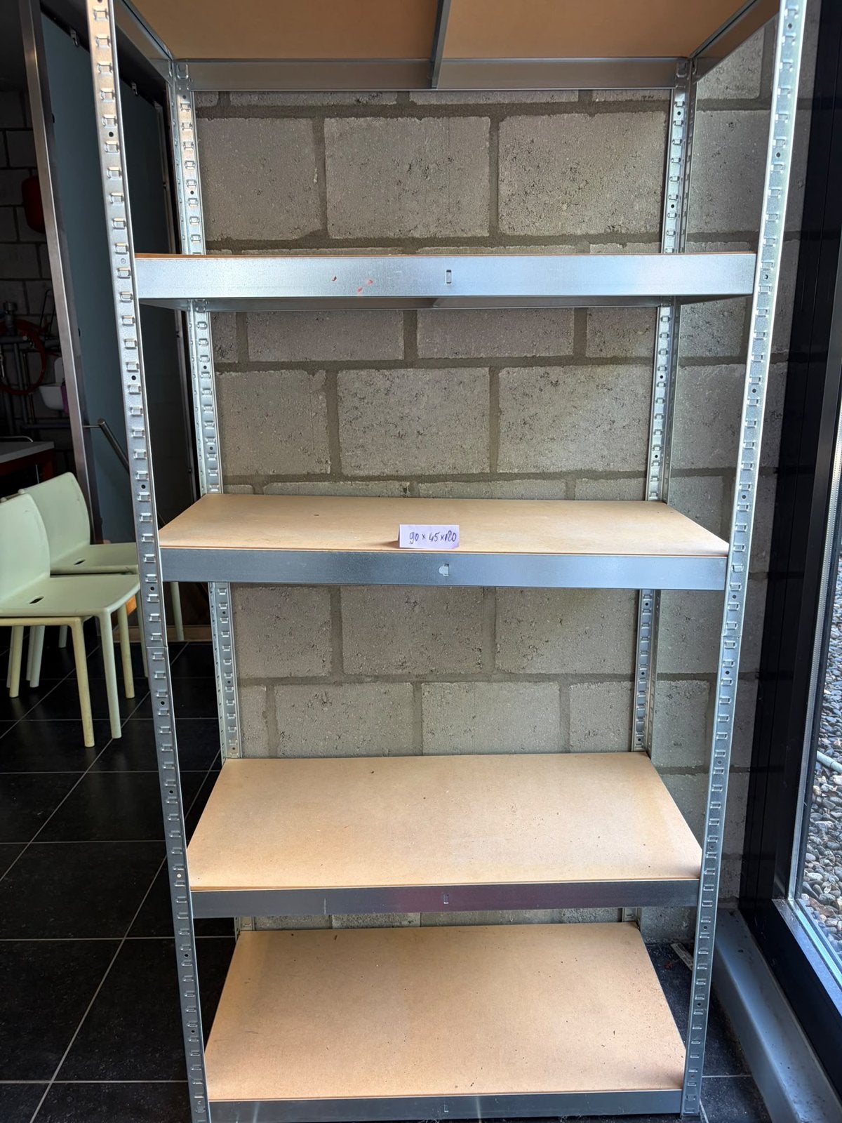Stevige stellingkast met 5 planken (90x45x180 cm), Ophalen of Verzenden