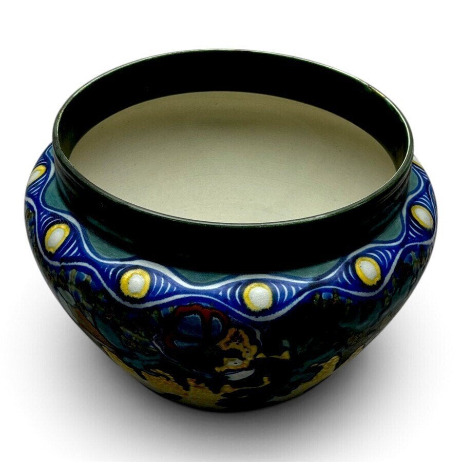 plateel cache-pot, Plateelbakkerij Zuid-Holland